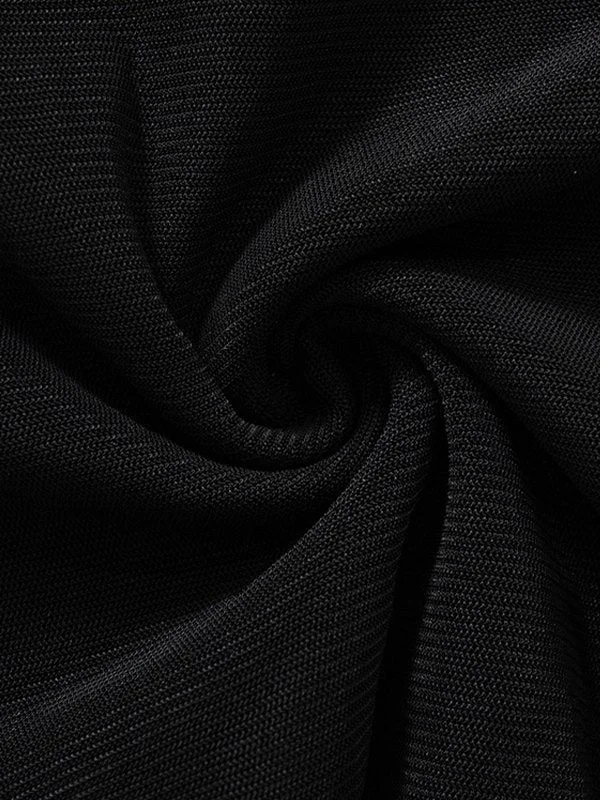 Brownm Paneled Mesh Bandeau Top