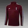 Joyfball 2025/2026 Ajax Half-Pull Training Suit Maroon Retro version Football Shirt 1:1 Thai Quality