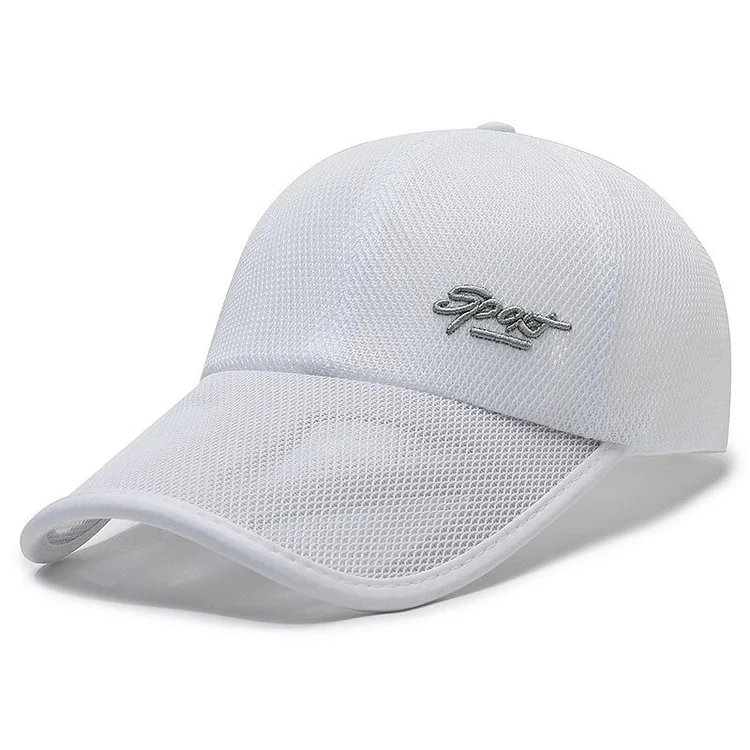 Summer Full Mesh Baseball Cap Women Men Breathable Baseball Caps Unisex Trucker Cap Quick Dry Running Hat Outdoor Sun Hat