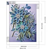 Fleur plume peinture-partielle spécial diamant peinture-30 * 40cm