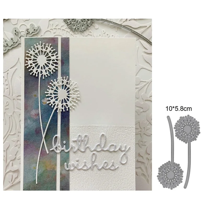 Craft Metal Cutting Dies Cut Die Mold Wildflower Flower Leaf Decoration Scrapbooking Dies Knife Mould Blade Punch Stencils Dies