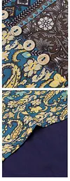 Loose Dress Short-sleeved Cotton Linen Print Fashion Floral Dress