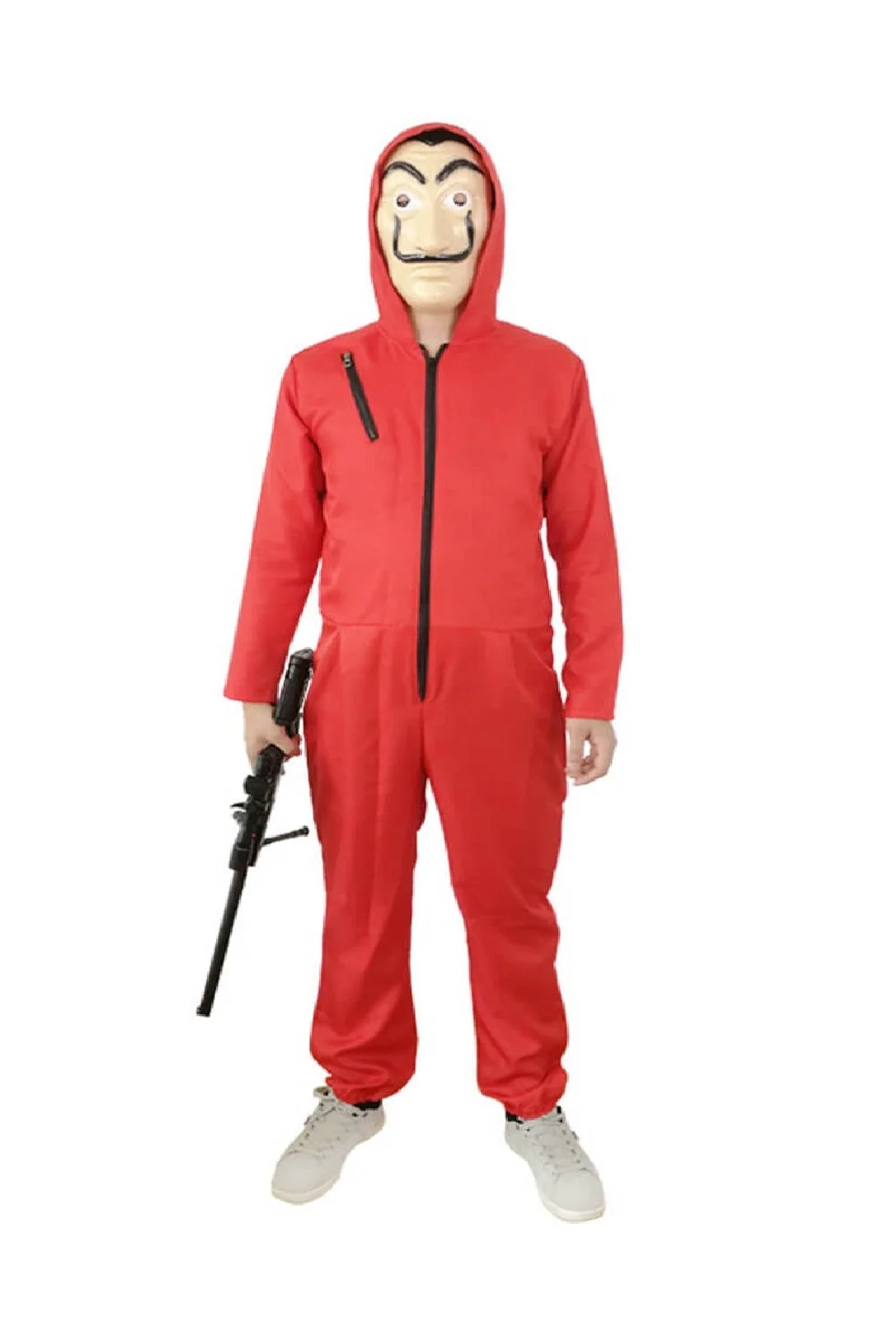 Adult Money Heist Dali Halloween Costume Jumpsuit-elleschic