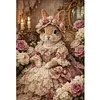Victorian Bunny Full Stamped Cross Stitch 11CT 3-Strand 40x60cm