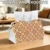 (25cm)Mandala PU DIY Diamond Painting Tissue Box for Beginners Adults Home