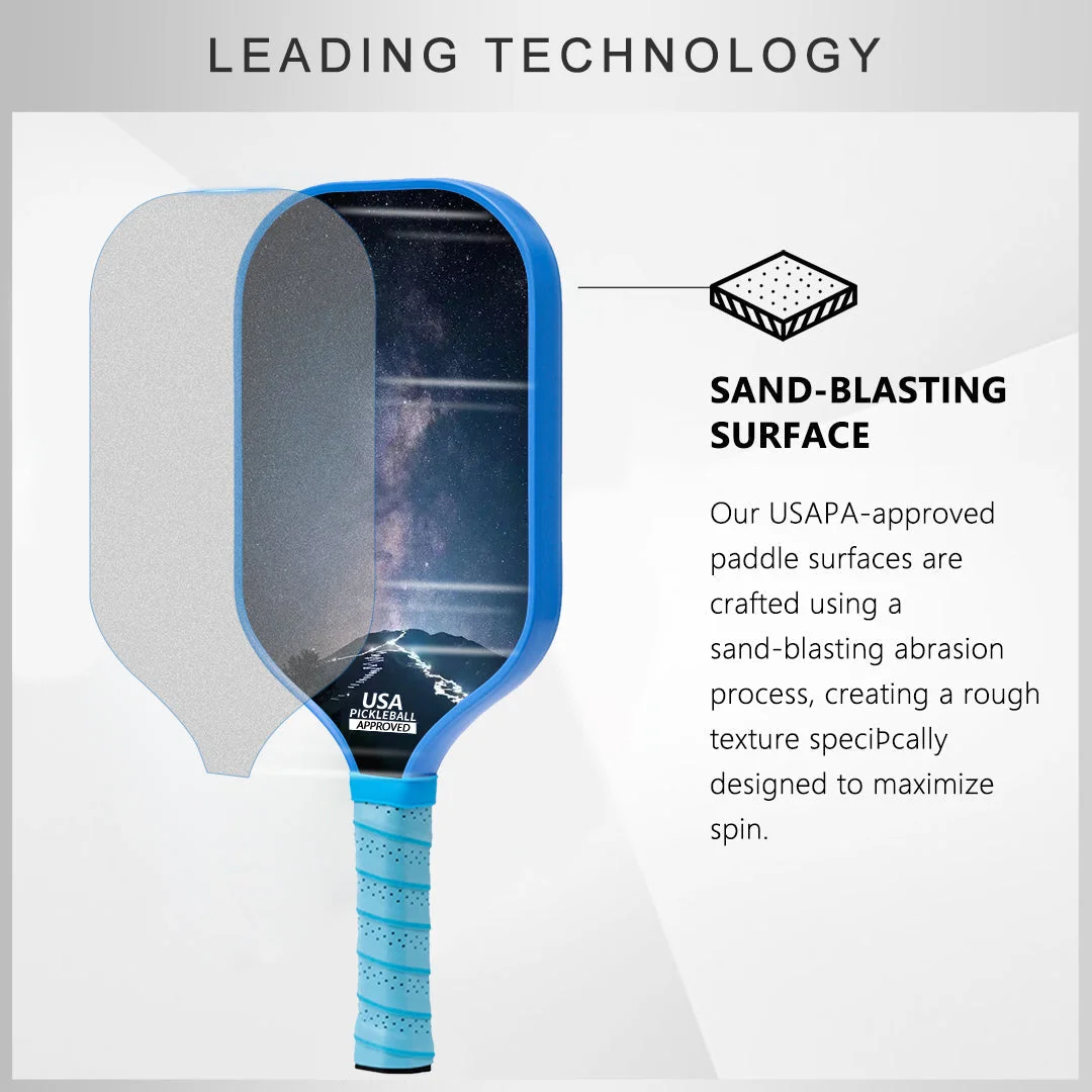 Original Paddle (16mm) T700 Sandblasted Carbon Fiber-Interstellar Impact Paddle