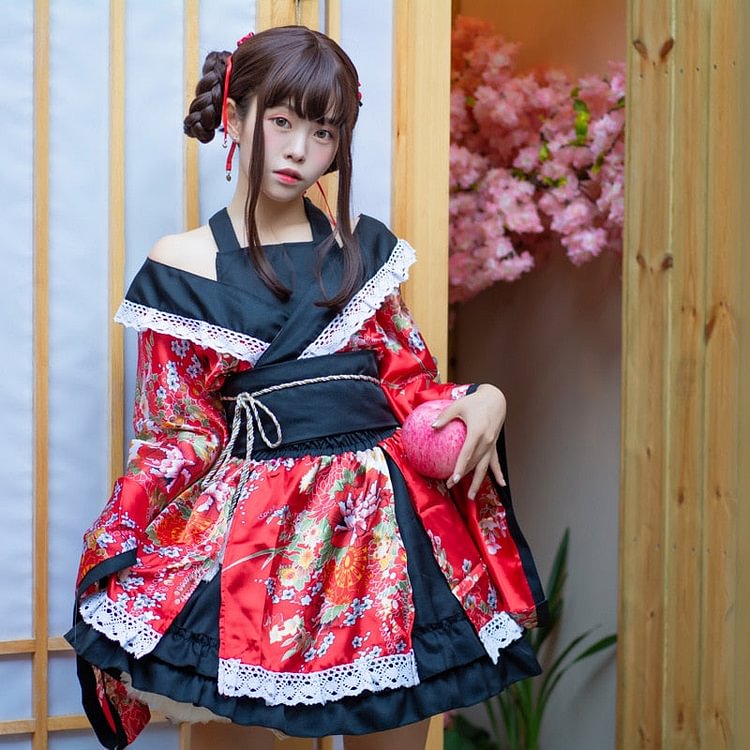Anime Cosplay Cute Kimono Set - Gotamochi Kawaii Shop, Kawaii Clothes