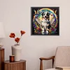 Diamond Painting -5D Full Round Drill Rainbow Wings Dog