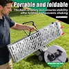 [US Local Warehouse] 2PCS 7.3ft Aluminum Motorcycle Ramp for Pickup Trucks ATVs Lawn Mowers Folding Dirt Bike Loading Ramp with Load Straps Truck Ramps