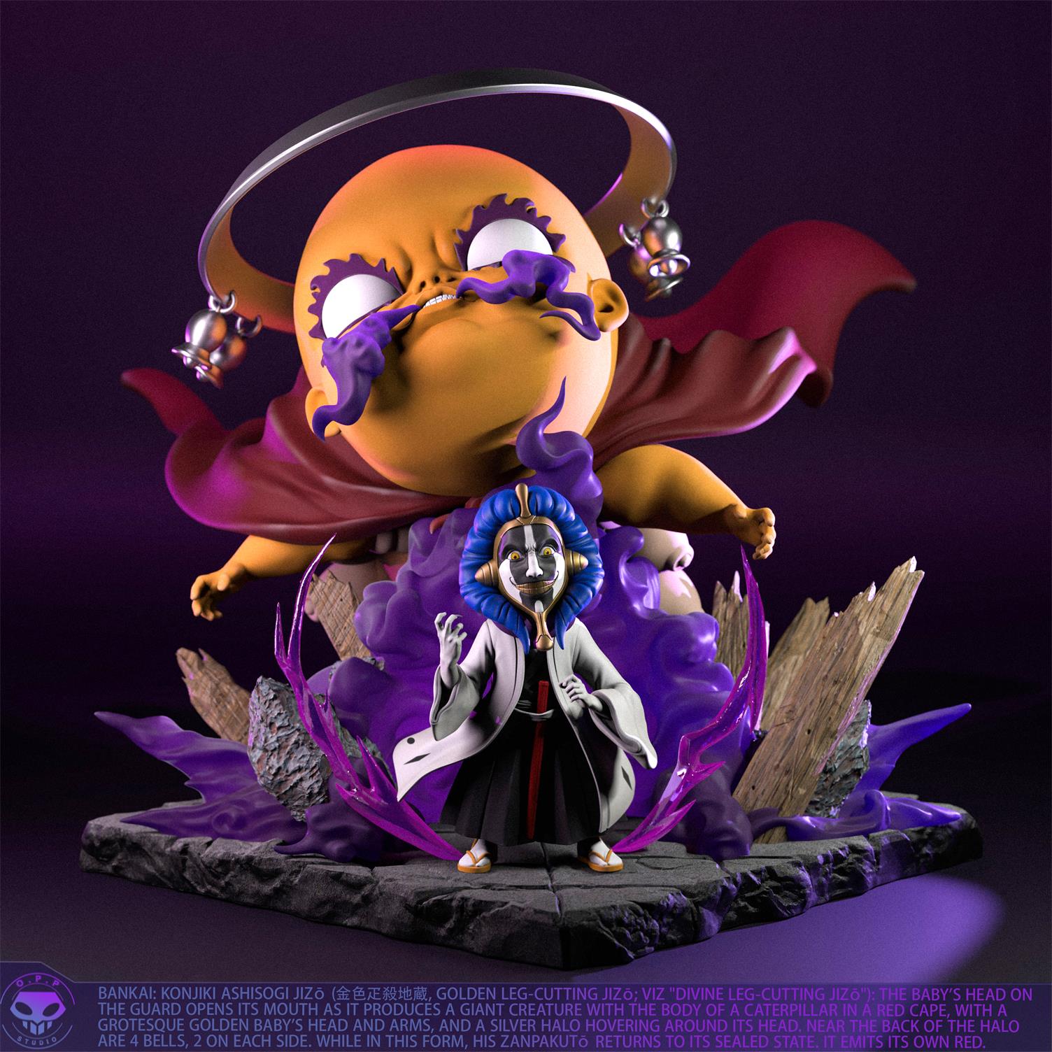 OPPS Studio - Bleach - Bankai: Konjiki Ashisogi Jizō Mayuri Kurotsuchi  Statue(GK)-