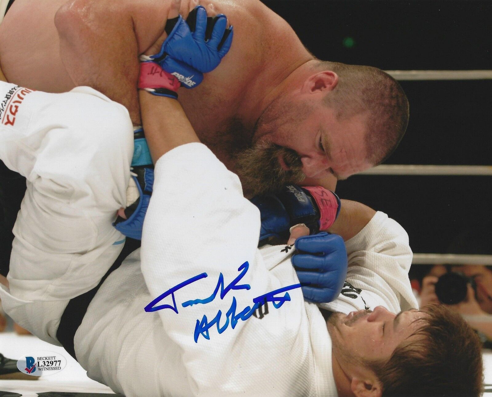 Tank Abbott Signed UFC 8x10 Photo Poster painting BAS Beckett COA Pride FC Picture Autograph 977