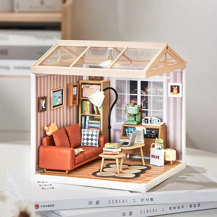 Rolife Cozy Living Lounge Maison miniature en plastique à monter soi-même  DW007
