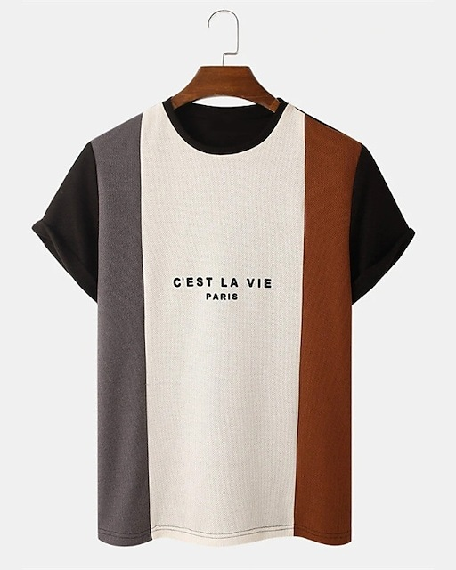 Men's Casual Vintage Print T-Shirt 041