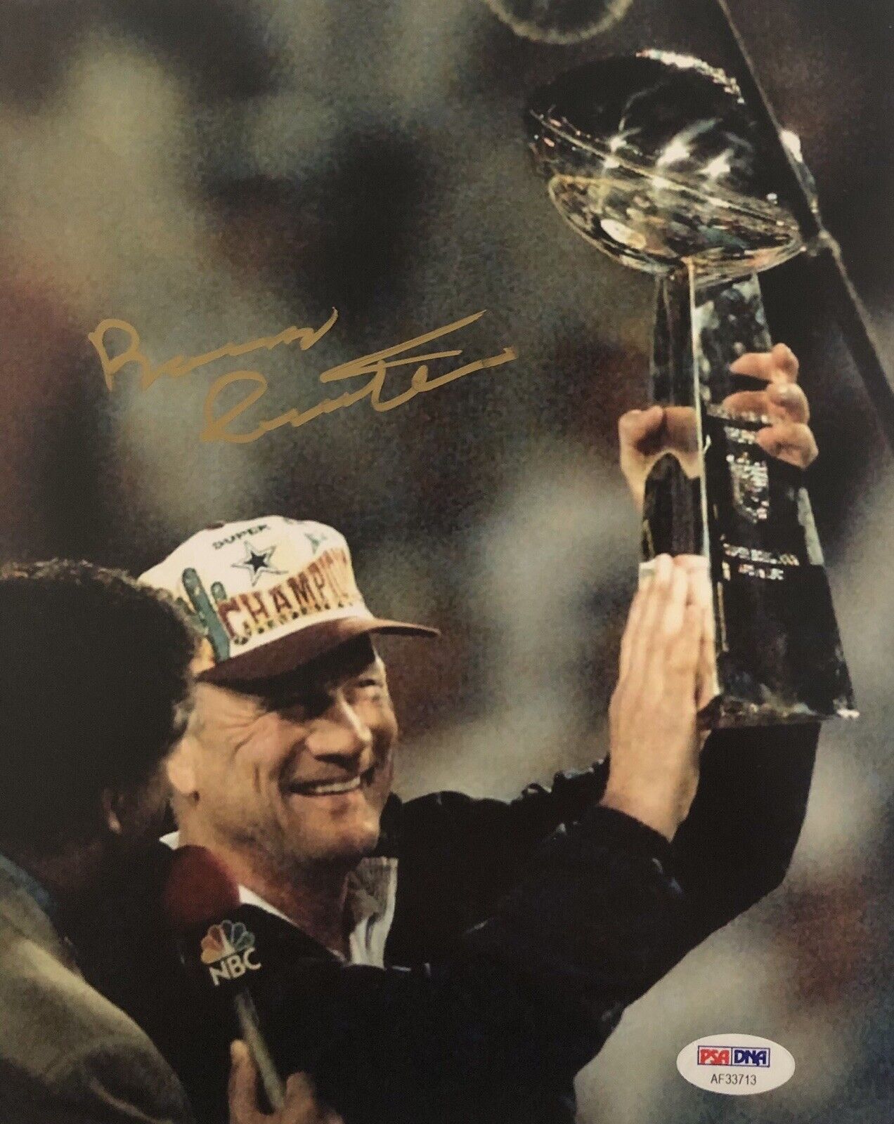 Barry Switzer Signed Auto Oklahoma Sooners 8x10 Photo Poster painting Dallas Cowboys Psa/Dna