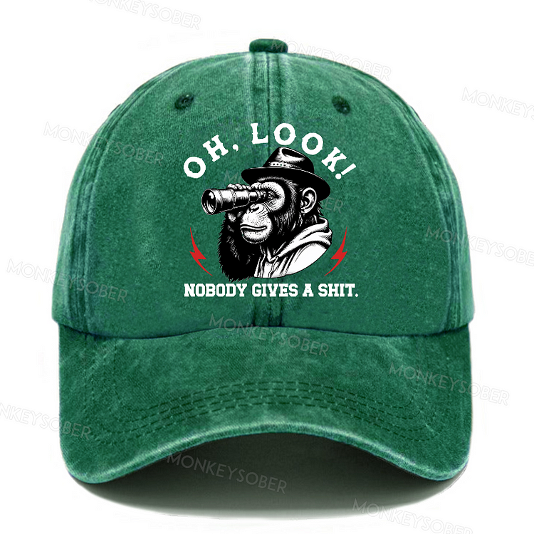 Oh Look Nobody Gives A Shit Washed Baseball Caps