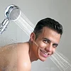 Handheld High-Pressure Shower Head, Angle-Adjustable Turbo Fan Head, Hydro-Jet Bracket And Filter, Removable One-Touch Pause Button Function