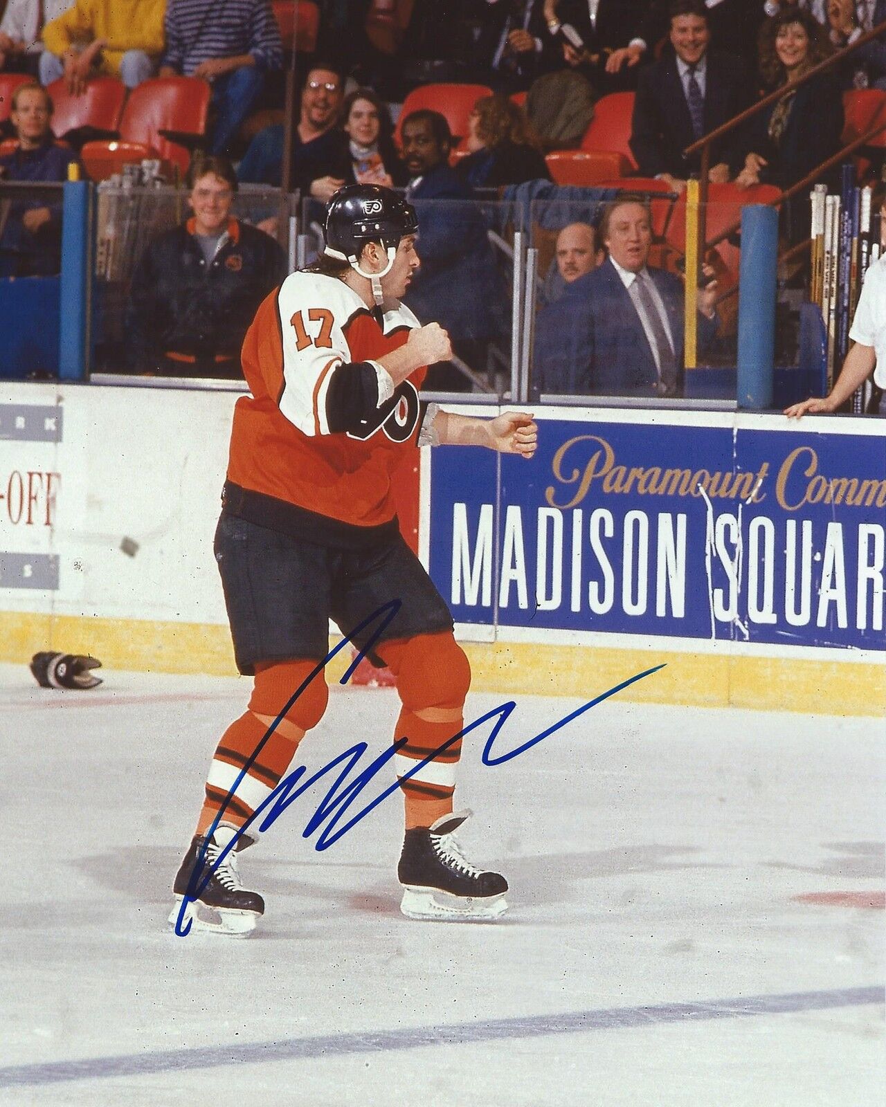 Craig Berube Signed 8×10 Fight Photo Poster painting Philadelphia Flyers Autographed COA