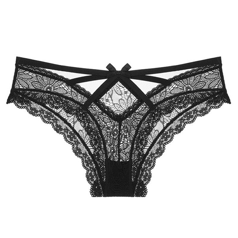 TERMEZY Sexy Transparent Panties Women Lace Low-waist Briefs Hollow Out Underwear FemaleSeamless Intimates G-string Lingerie