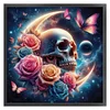 Rose Skull-11CT Stamped Cross Stitch 40*40cm/15.75*15.75in tapestrymarket