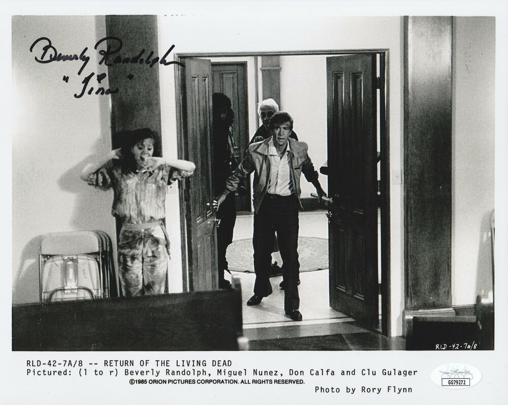 Beverly Randolph Autograph 8x10 Photo Poster painting Return of the Living Dead Signed  2