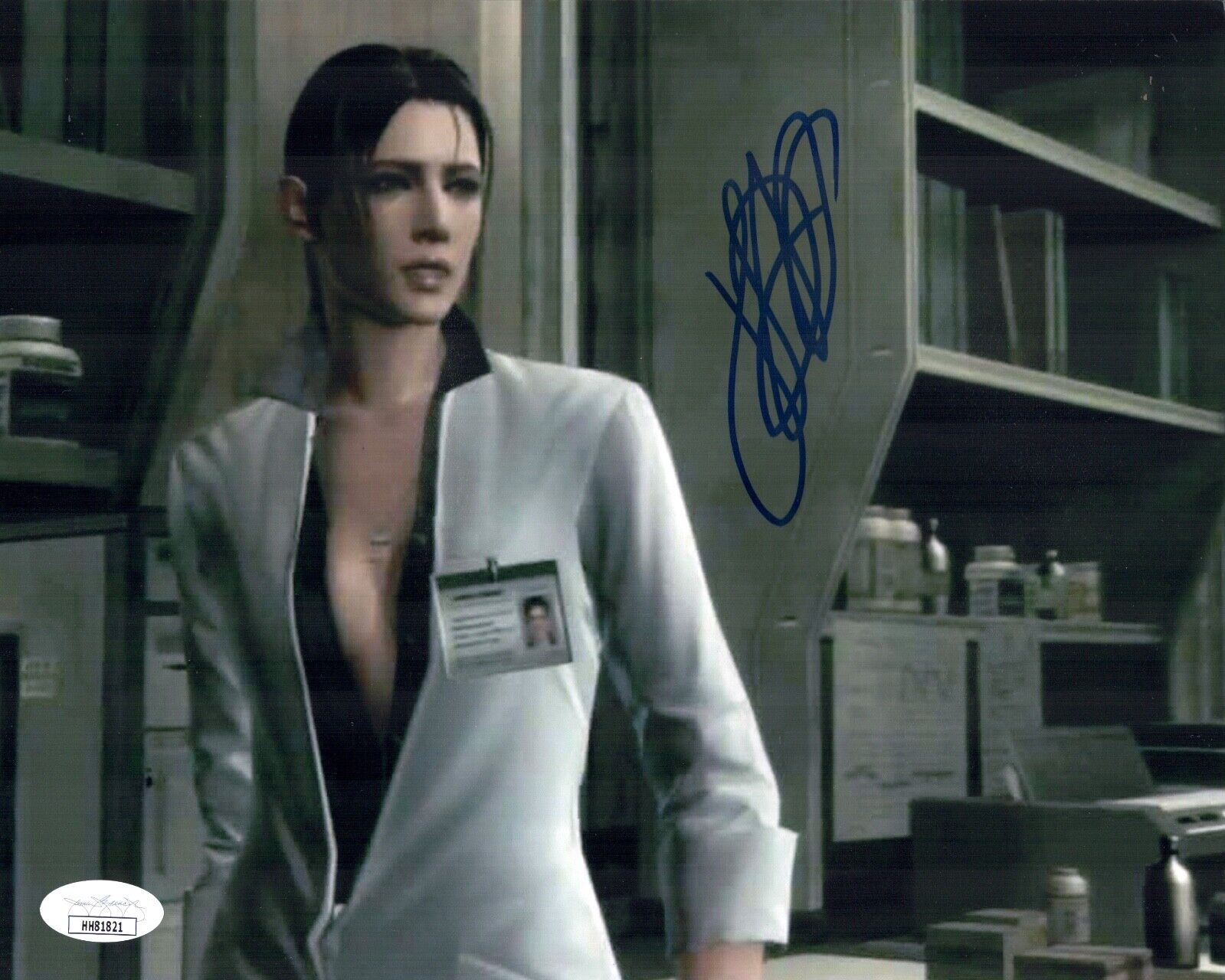 JENNIFER HALE Signed Naomi 8X10 Photo Poster painting METAL GEAR SOLID Autograph JSA COA Cert