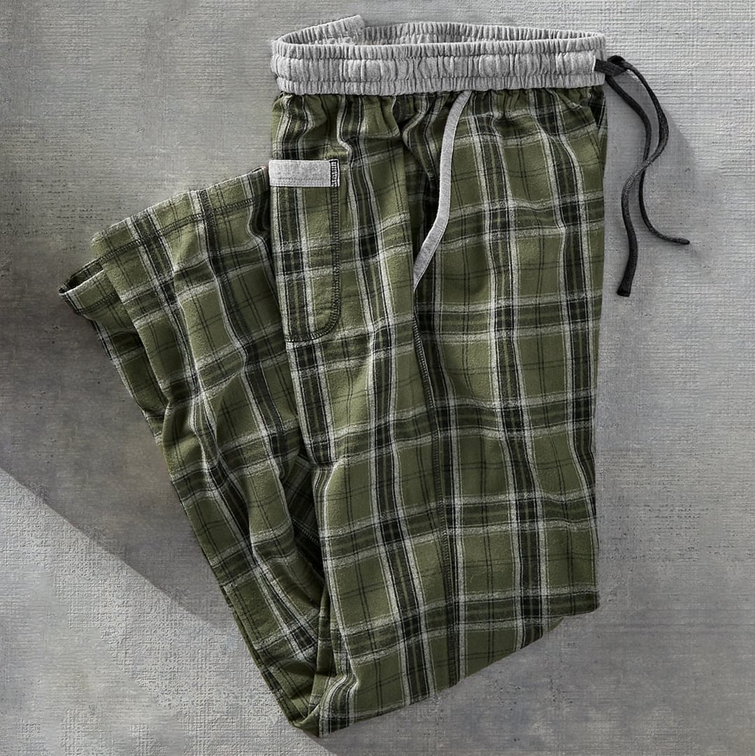 Men's Fashion Classic Plaid Casual Pants、、URBENIE