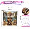 Lakeside Black Beauty Special Shaped 5D DIY Partial Drill Diamond Art Kit 30x30cm Diamonds Dots Gem Art Kits for Adults Home Decor