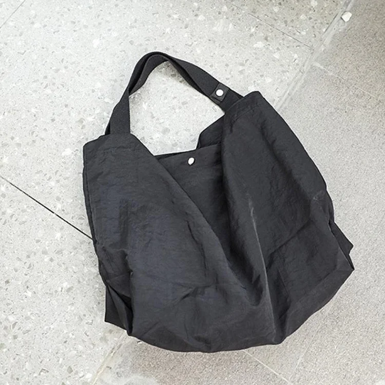 Simple Large Capacity Fashion Leisure Travel Waterproof Nylon Single Shoulder Tote Bag