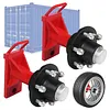 [US Local Warehouse] 2 Pack Shade Sail Poles 10FT Outdoor Sun Shade Poles 2.27in Diameter Heavy Duty Metal Post for Deck Patio Outside Backyard