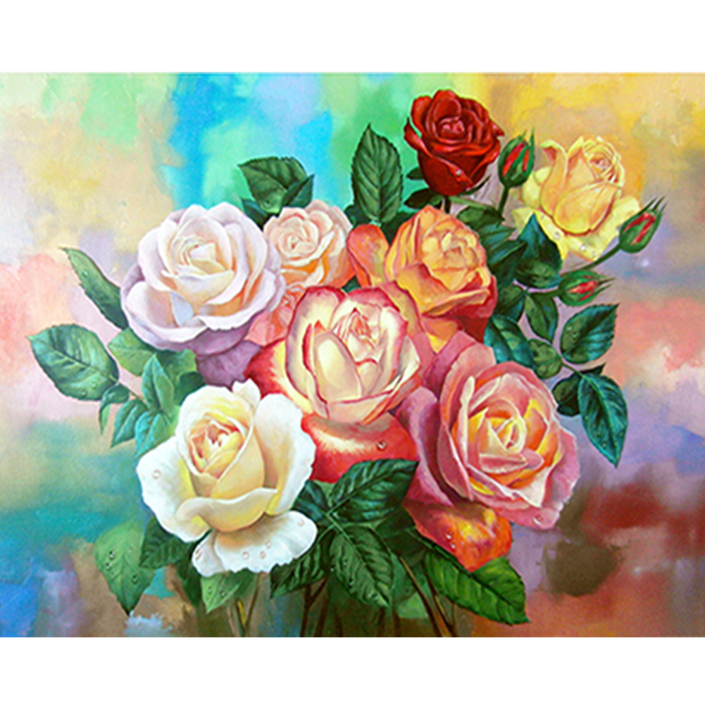 Rose - Painting By Numbers - 50*40CM gbfke