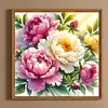 Fleurs-Peinture diamant perceuse ronde-40*40cm