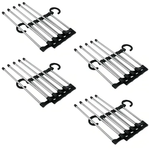 Organize Your Closet With The Multifunctional Clothing Rack!