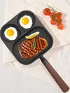 3 in 1 Omelet Pan Nonstick Frying Grill Pan for Burger Egg Ham Pancake Cookware
