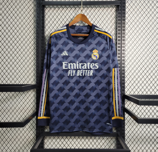 2023/2024 Football Shirt Real Madrid Away Long Sleeve Thai Quality