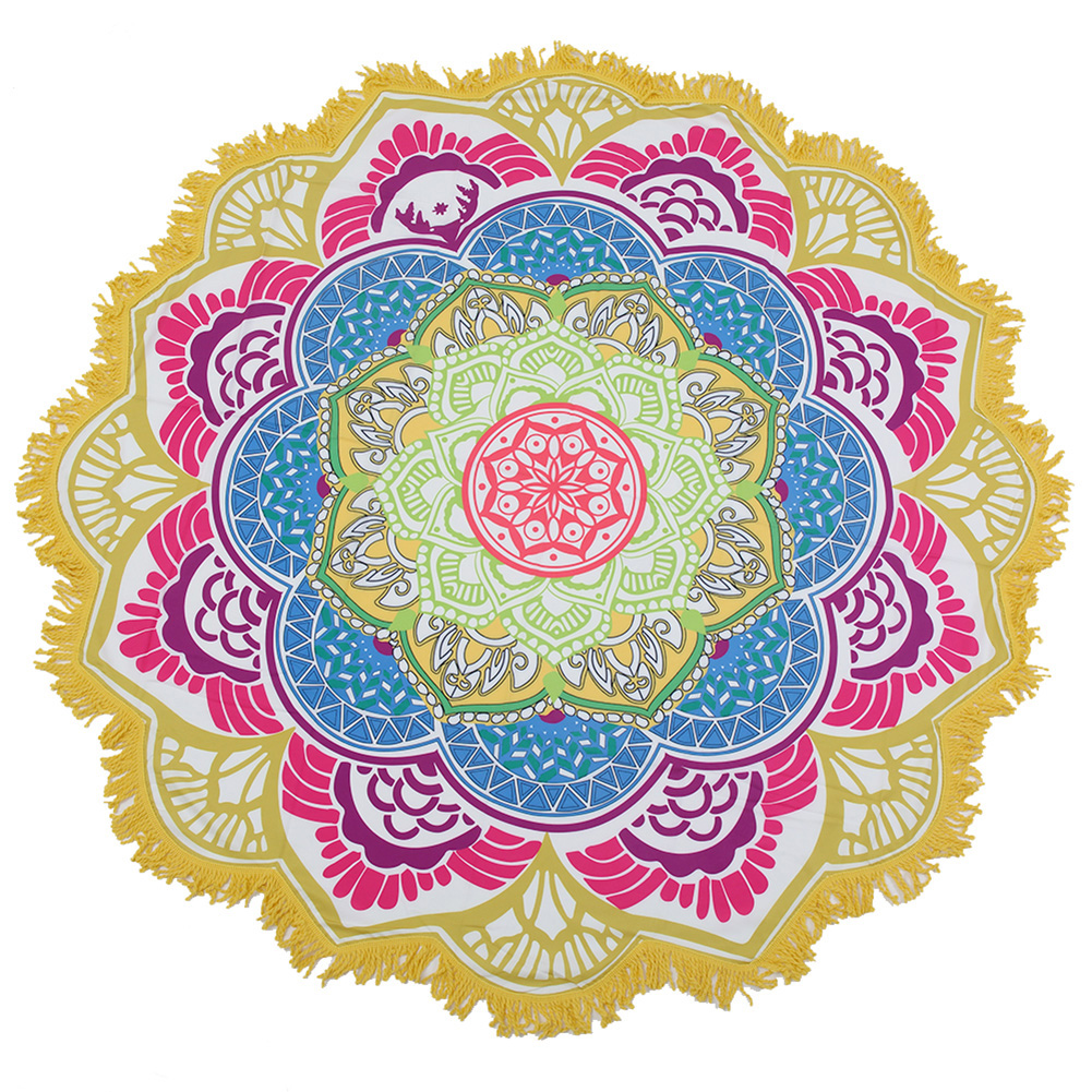 

130 X 130cm Round Mandala Tassels Tapestry Wall Hang Carpet Beach Mat (7, 501 Original