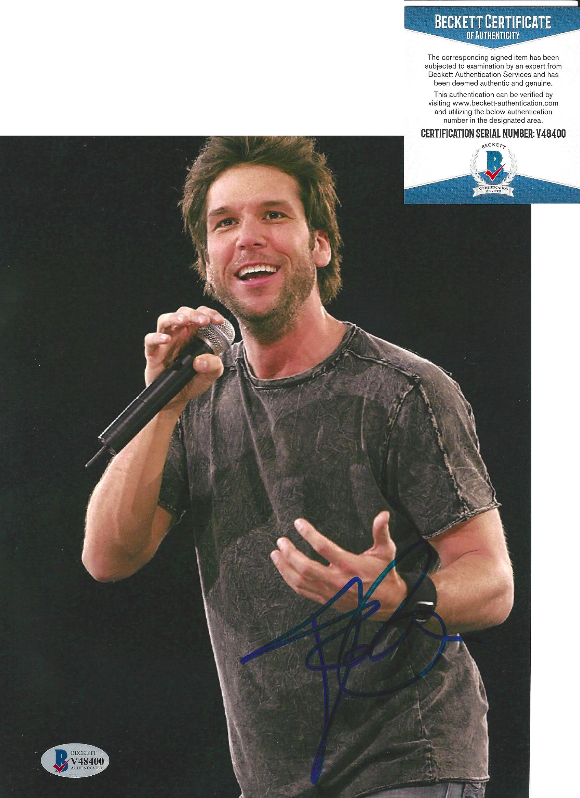 DANE COOK STAND UP COMEDIAN SIGNED 8x10 Photo Poster painting B VICIOUS CIRCLE BECKETT COA BAS