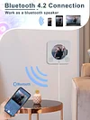 Portable wall-mounted CD player with Bluetooth, Homlab mounted CD music player with built-in HiFi speakers, home audio speakers with remote control, FM radio, LCD screen, USB TF AUX input