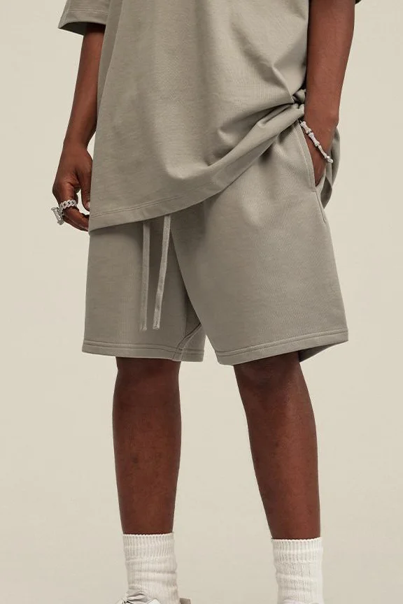 Unisex Solid Oversize Basic Shorts