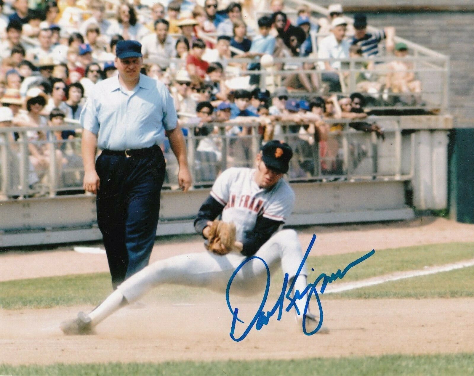 DAVE KINGMAN SAN FRANCISCO GIANTS COLOR ACTION SIGNED 8x10