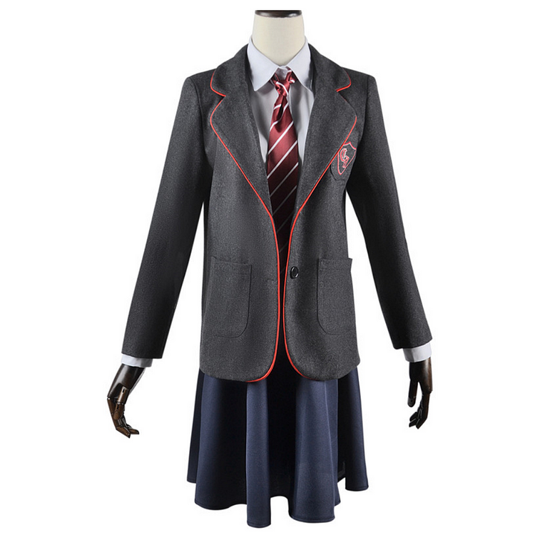 Adult Movie Roald Dahl’s Matilda the Musical Matilda Gray Uniform Dress Outfits Cosplay Costume Halloween Carnival Party Suit