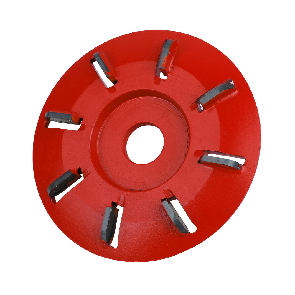 

90Mm 8 Teeth Woodworking Turbo Tea Tray Digging Disc Milling Cutter, Red, 501 Original