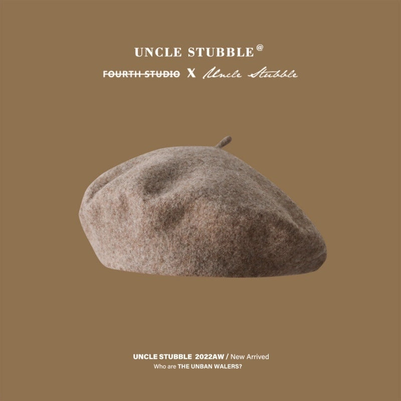 Running Size/Color Wool Beret Girls Winter Belle Cap Japanese Style Literary Retro Painter Hat