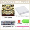 Wooden DIY Bee Diamond Painting Kit Note Box with 160 Papers for Office Desk