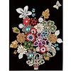 Framed Pearl Diamond Painting - Special Shaped - Colorful Flower Baskets (17x22cm)