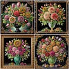 (Multi-Style)Dark Color Vase-Partial Special Shaped Diamond Painting 30*30CM