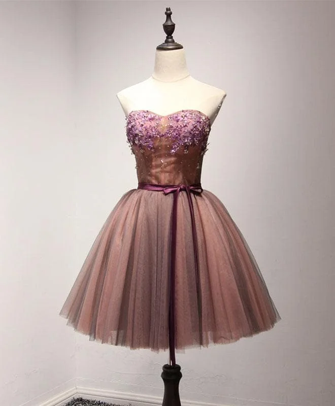 Stylish Tulle Lace Short Prom Dress, Formal Dress