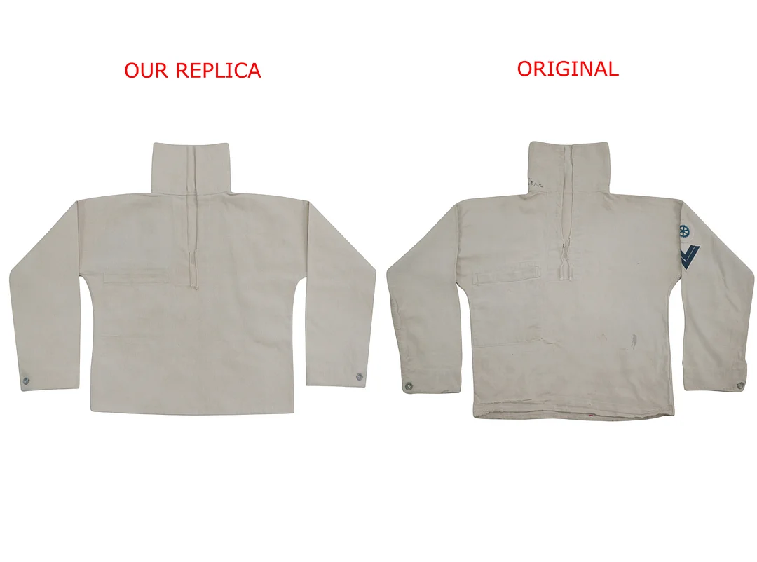   Kriegsmarine German Off-White HBT EM Work Jacket German-Uniform