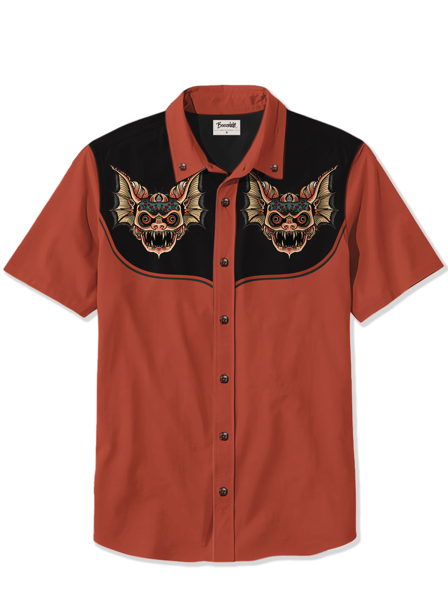 Retro Creative Bat Shark - 100% Cotton Shirt