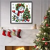 (40*40cm)Christmas Snowman - Full Round Drill Diamond Painting