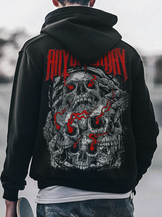 Shoptechwear Art Satanic Rock Devil Oversized Totem Unisex Casual Hoodie
